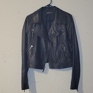 Vince moto leather jacket